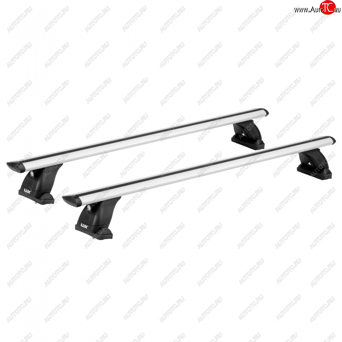 12 579 р. Багажник на крышу без рейлингов сборе LUX  Toyota Mark X  X120 (2004-2009) (дуги аэро-трэвэл 120 см, с замком, серебро)  с доставкой в г. Кемерово