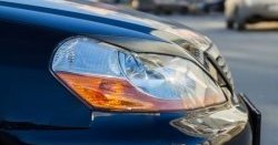 999 р. Реснички на фары RA Toyota Mark 2 X110 седан дорестайлинг (2000-2002) (Неокрашенные)  с доставкой в г. Кемерово. Увеличить фотографию 2