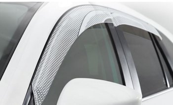 2 399 р. Дефлектора окон CA-Plastiс  Toyota Passo  2 (2010-2016) (Серия Art белая)  с доставкой в г. Кемерово. Увеличить фотографию 2