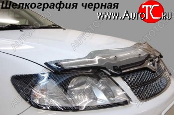 1 999 р. Защита фар CA-Plastic  Toyota Premio  T240 (2001-2007) дорестайлинг, рестайлинг (Шелкография черная)  с доставкой в г. Кемерово