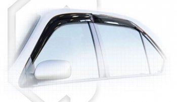 Дефлектора окон CA-Plastic Toyota Prius XW10 дорестайлинг (1997-2000) (Classic полупрозрачный, Без хром.молдинга)