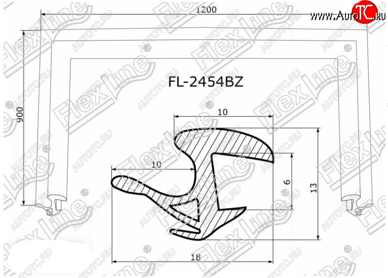 2 599 р. Молдинг лобового стекла FlexLine Toyota Prius XW20 дорестайлинг (2003-2005)  с доставкой в г. Кемерово