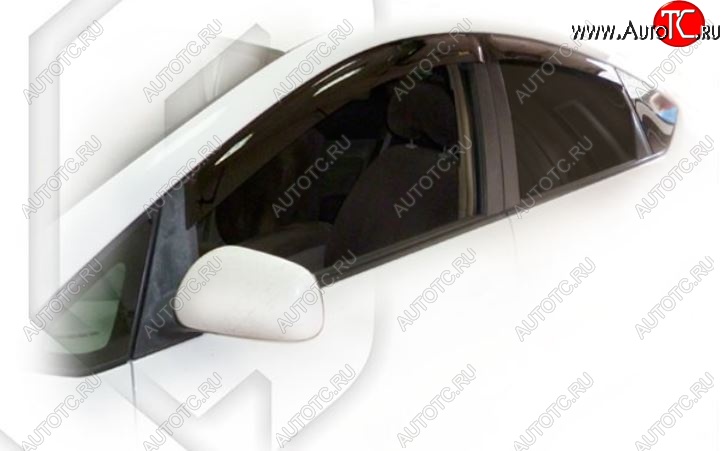 1 999 р. Дефлектора окон (правый руль) CA-Plastiс  Toyota Prius  XW20 (2003-2011) дорестайлинг, рестайлинг (Classic полупрозрачный, Без хром.молдинга)  с доставкой в г. Кемерово
