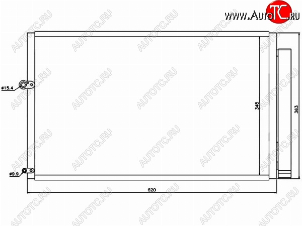 4 099 р. Радиатор кондиционера SAT  Toyota Prius  XW20 (2003-2011) дорестайлинг, рестайлинг  с доставкой в г. Кемерово