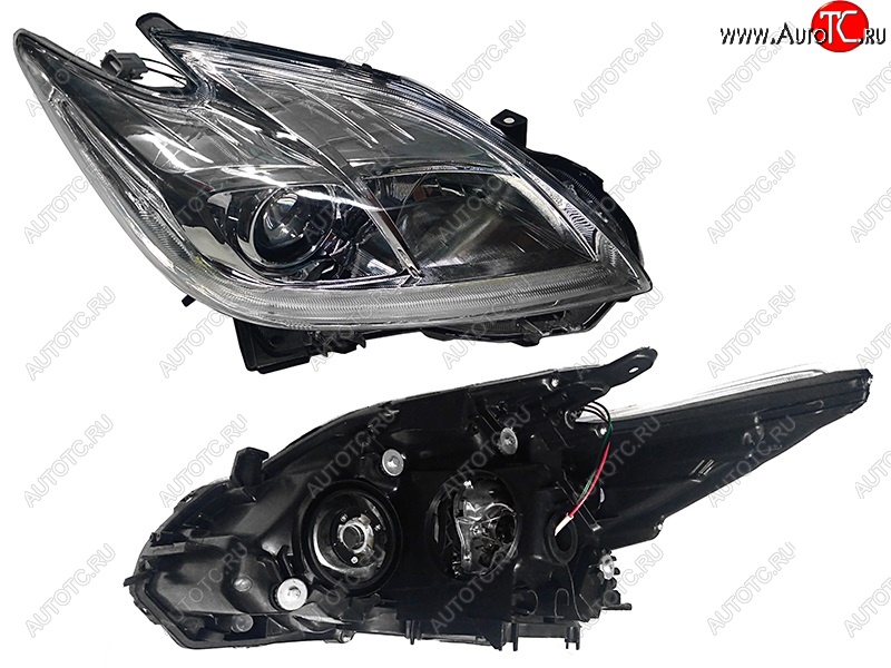 7 499 р. Правая фара SAT (ксенон, под корректор, LED)  Toyota Prius  XW30 (2012-2016) рестайлинг лифтбэк  с доставкой в г. Кемерово