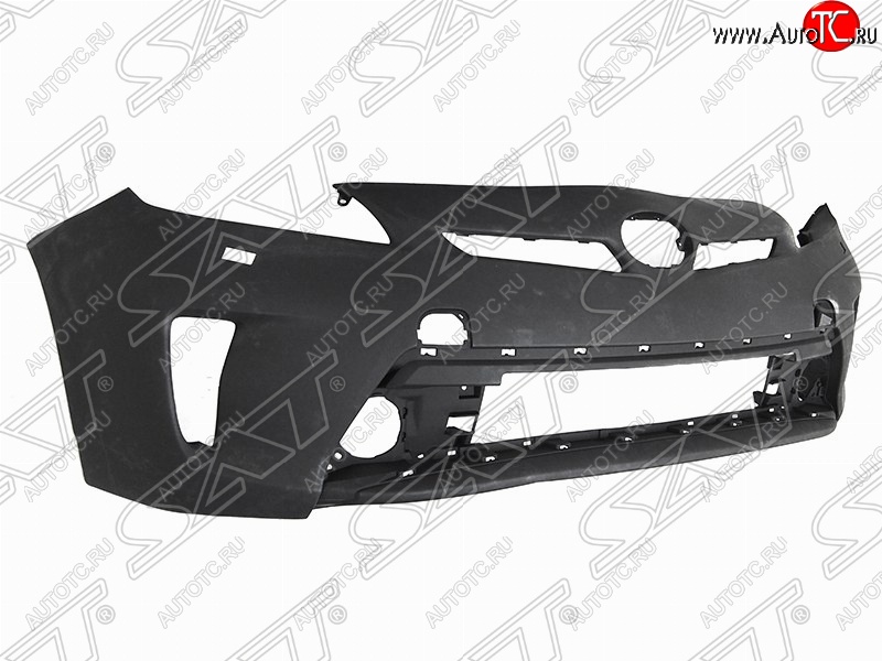 24 599 р. Передний бампер SAT (под туманки и омыватели, Тайвань) Toyota Prius Alfa лифтбек рестайлинг (2011-2015) (Неокрашенный)  с доставкой в г. Кемерово