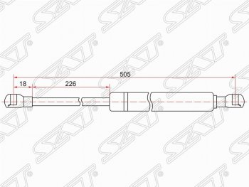 Газовый упор крышки багажника SAT Toyota Prius  XW30 (2009-2011) дорестайлинг