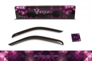 2 132 р. Дефлекторы окон Vinguru 2шт Peugeot Expert K0 цельнометаллический фургон дорестайлинг (2016-2024)  с доставкой в г. Кемерово. Увеличить фотографию 1