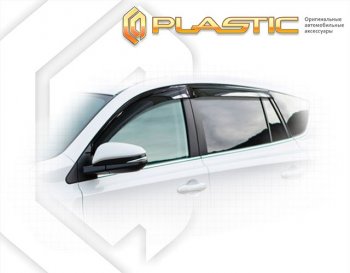 2 199 р. Дефлектора окон CA-Plastic  Toyota RAV4  XA40 (2015-2019) 5 дв. рестайлинг (Classic полупрозрачный)  с доставкой в г. Кемерово. Увеличить фотографию 1