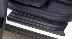 1 399 р. Накладки на порожки автомобиля RA Toyota RAV4 XA40 5 дв. рестайлинг (2015-2019) (Комплект (4 шт.))  с доставкой в г. Кемерово. Увеличить фотографию 3