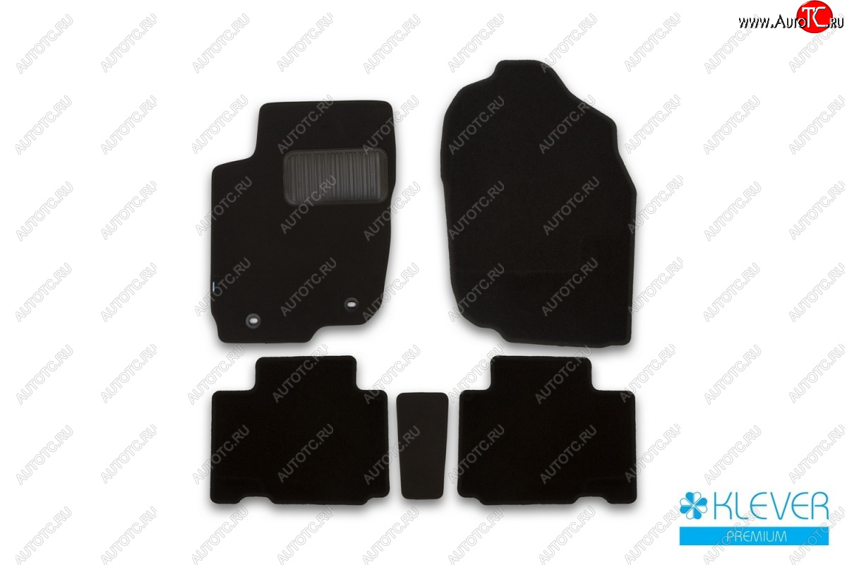 9 549 р. Коврики салона (текстиль) Klever Premium  Toyota RAV4  XA40 (2015-2019) 5 дв. рестайлинг (Черные)  с доставкой в г. Кемерово