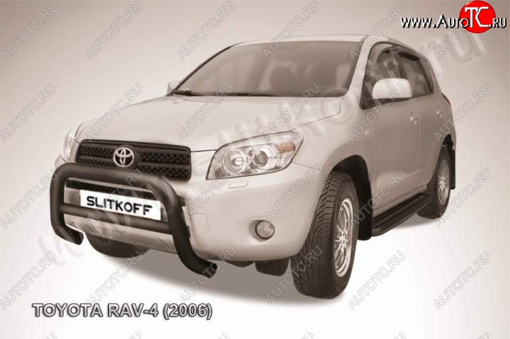 20 999 р. Кенгурятник d76 низкий  Toyota RAV4  XA305 (2005-2009) 5 дв. дорестайлинг (Цвет: серебристый)  с доставкой в г. Кемерово