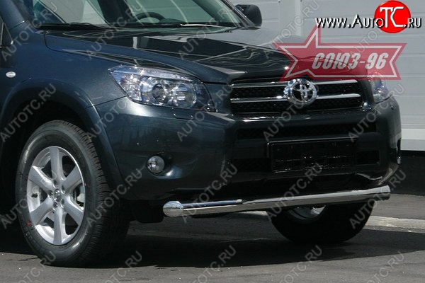 11 159 р. Защита переднего бампера одинарная Souz-96 (d76) Toyota RAV4 XA305 5 дв. дорестайлинг (2005-2009)  с доставкой в г. Кемерово