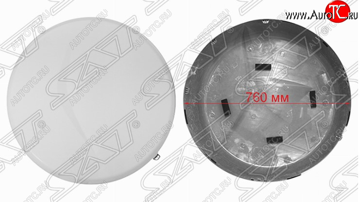 14 949 р. Колпак запасного колеса SAT (внешняя часть, R17)  Toyota RAV4 ( XA30,  XA305) (2003-2013) 5 дв. удлиненный дорестайлинг, 5 дв. дорестайлинг, 5 дв. 1-ый рестайлинг, 5 дв. удлиненный 1-ый рестайлинг, 5 дв. 2-ой рестайлинг, 5 дв. удлиненный 2-ой рестайлинг (Неокрашенный)  с доставкой в г. Кемерово