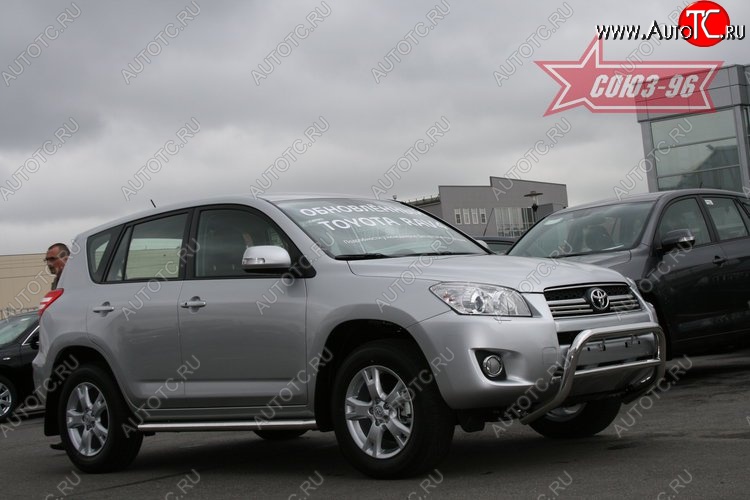 11 249 р. Защита переднего бампера Souz-96 (d60)  Toyota RAV4  XA30 (2008-2010) 5 дв. 1-ый рестайлинг  с доставкой в г. Кемерово