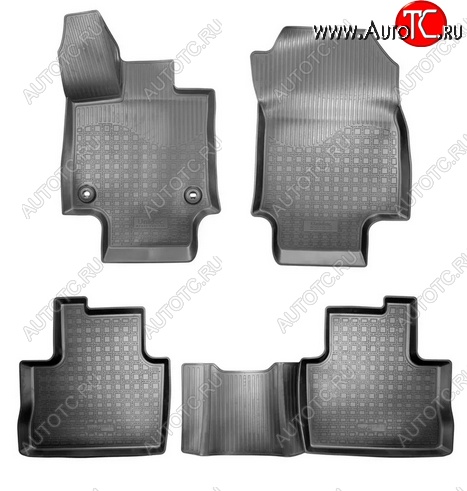 2 599 р. Коврики салонные (АКПП) Norplast Toyota RAV4 XA50 5 дв. дорестайлинг (2018-2025) (Черный)  с доставкой в г. Кемерово