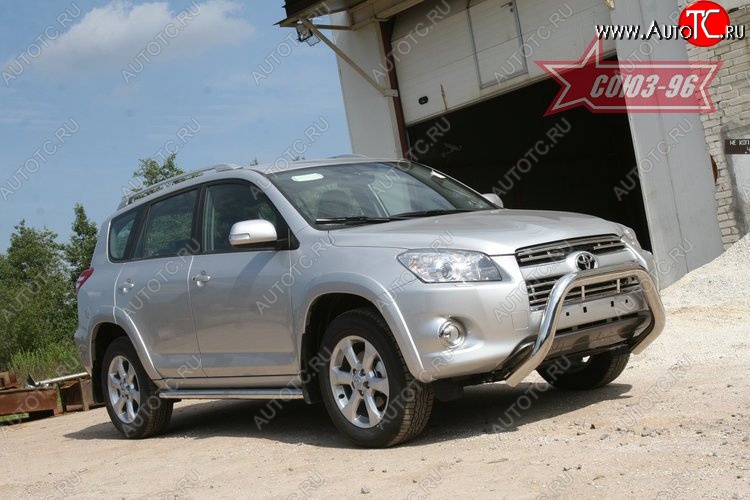 19 664 р. Защита переднего бампера Souz-96 (d76) Toyota RAV4 XA30 5 дв. удлиненный 2-ой рестайлинг (2010-2013)  с доставкой в г. Кемерово
