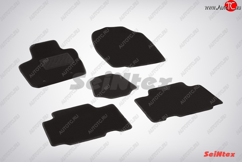 2 999 р. Коврики в салон L SeiNtex Premium LUX 4 шт. (ворсовые)  Toyota RAV4  XA30 (2010-2013) 5 дв. удлиненный 2-ой рестайлинг  с доставкой в г. Кемерово