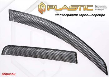 2 059 р. Комплект дефлекторов окон CA-Plastic Toyota RAV4 XA40 5 дв. дорестайлинг (2012-2015) (Classic полупрозрачный, Без хром.молдинга)  с доставкой в г. Кемерово. Увеличить фотографию 6