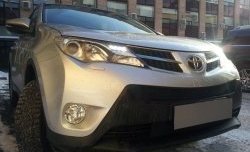 1 469 р. Сетка верхнего воздухозаборника переднего бампера Russtal  Toyota RAV4  XA40 (2012-2015) 5 дв. дорестайлинг (черная)  с доставкой в г. Кемерово. Увеличить фотографию 2