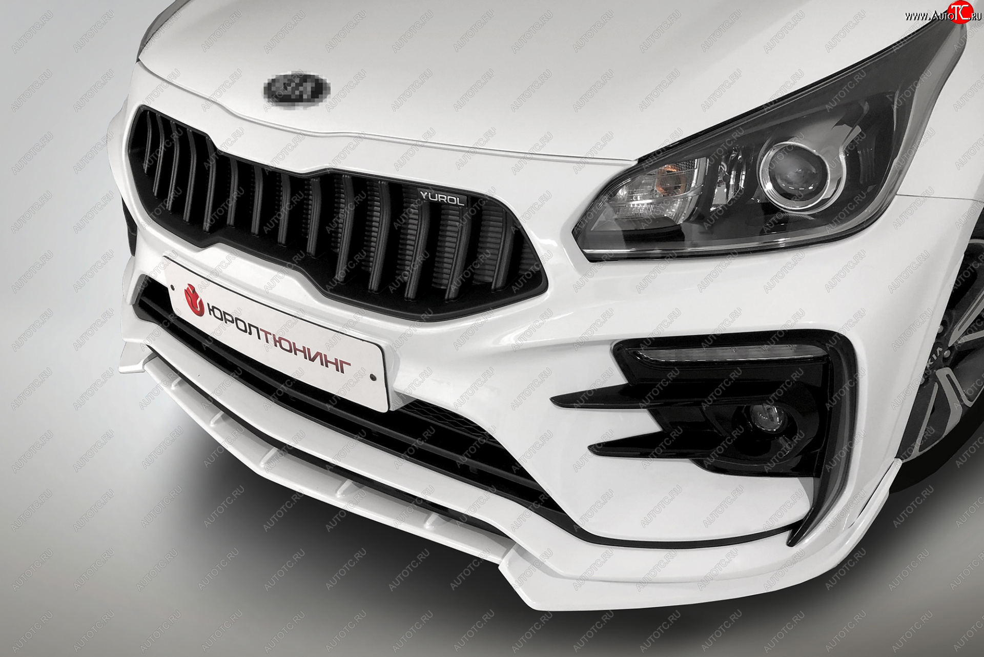 2 899 р. Сплиттер переднего бампера QUASAR KIA Rio 4 FB дорестайлинг седан (2016-2020) (Неокрашенный)  с доставкой в г. Кемерово