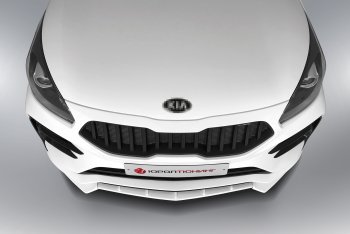 2 899 р. Сплиттер переднего бампера QUASAR KIA Rio 4 FB дорестайлинг седан (2016-2020) (Неокрашенный)  с доставкой в г. Кемерово. Увеличить фотографию 2