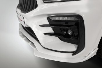 2 899 р. Сплиттер переднего бампера QUASAR KIA Rio 4 FB дорестайлинг седан (2016-2020) (Неокрашенный)  с доставкой в г. Кемерово. Увеличить фотографию 3