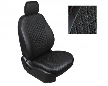 7 549 р. Чехлы Seintex (экокожа/ромб) Toyota RAV4 XA40 5 дв. дорестайлинг (2012-2015)  с доставкой в г. Кемерово. Увеличить фотографию 1