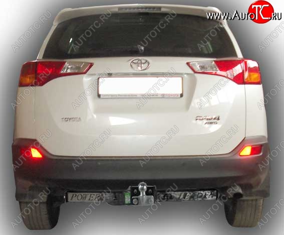 11 699 р. Фаркоп Лидер Плюс (съемный шар тип F, с нержавеющей пластиной) Toyota RAV4 XA40 5 дв. рестайлинг (2015-2019) (Без электропакета)  с доставкой в г. Кемерово