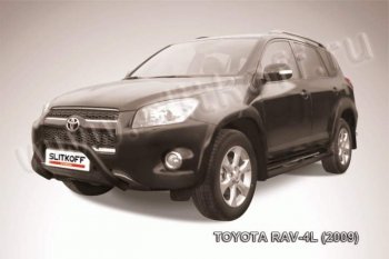 18 599 р. Кенгурятник d76 мини  Toyota RAV4  XA30 (2009-2010) 5 дв. удлиненный 1-ый рестайлинг (Цвет: серебристый)  с доставкой в г. Кемерово. Увеличить фотографию 1