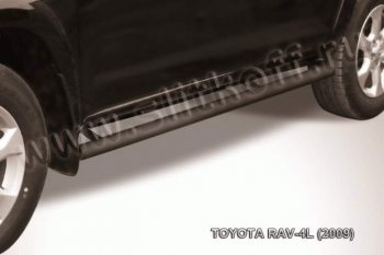 10 749 р. Защита порогов Slitkoff Toyota RAV4 XA30 5 дв. удлиненный дорестайлинг (2003-2008) (Цвет: серебристый)  с доставкой в г. Кемерово. Увеличить фотографию 1