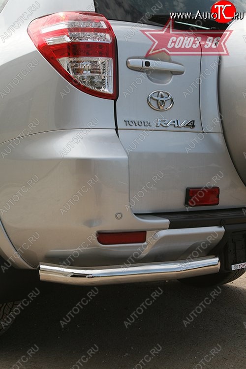 7 649 р. Защита заднего бампера из боковых уголков Souz-96 (d60) Toyota RAV4 XA30 5 дв. удлиненный 1-ый рестайлинг (2009-2010)  с доставкой в г. Кемерово