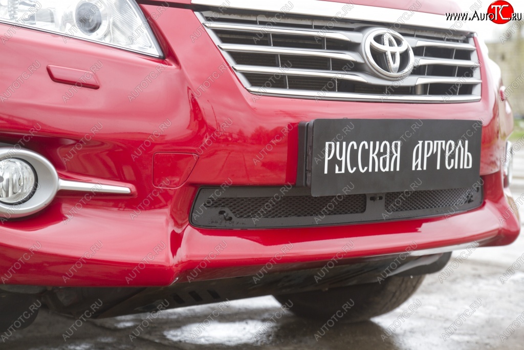 1 669 р. Защитная сетка решетки переднего бампера РА  Toyota RAV4  XA30 (2010-2013) 5 дв. 2-ой рестайлинг  с доставкой в г. Кемерово