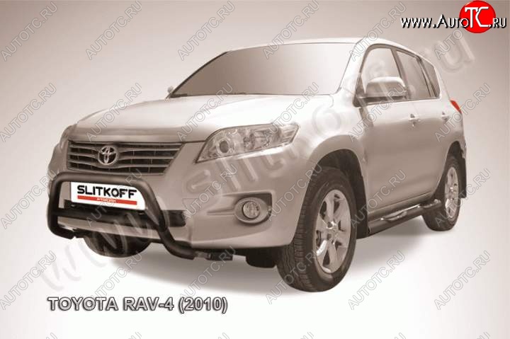 15 399 р. Кенгурятник d57 низкий Toyota RAV4 XA30 5 дв. 2-ой рестайлинг (2010-2013) (Цвет: серебристый)  с доставкой в г. Кемерово