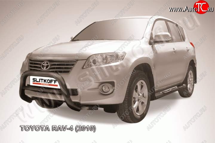 20 999 р. Кенгурятник d76 низкий Toyota RAV4 XA30 5 дв. удлиненный 2-ой рестайлинг (2010-2013) (Цвет: серебристый)  с доставкой в г. Кемерово