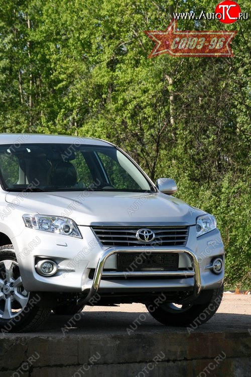 1 169 р. Защита переднего бампера Souz-96 (d60) Toyota RAV4 XA30 5 дв. удлиненный 2-ой рестайлинг (2010-2013)  с доставкой в г. Кемерово