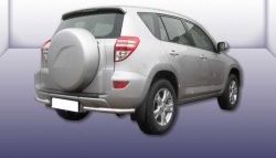 Защита заднего бампера из двух боковых уголков диаметром 57 мм Slitkoff Toyota RAV4  XA30 (2010-2013) 5 дв. 2-ой рестайлинг