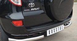 13 949 р. Защита заднего бампера (Ø63 мм, нержавейка) SLITKOFF  Toyota RAV4  XA30 (2010-2013) 5 дв. 2-ой рестайлинг  с доставкой в г. Кемерово. Увеличить фотографию 2