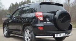 13 949 р. Защита заднего бампера (Ø63 мм, нержавейка) SLITKOFF  Toyota RAV4  XA30 (2010-2013) 5 дв. 2-ой рестайлинг  с доставкой в г. Кемерово. Увеличить фотографию 4