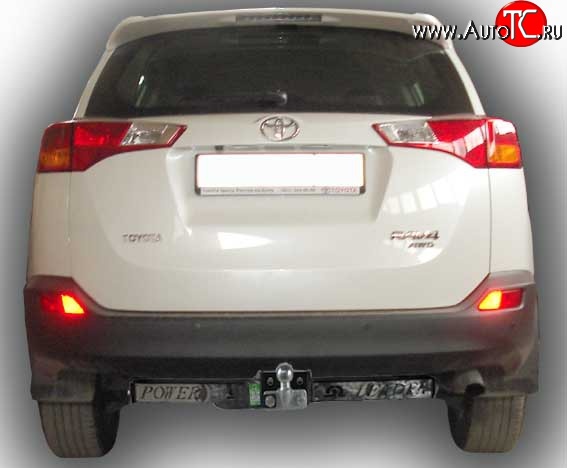 11 699 р. Фаркоп Лидер Плюс (с нерж.пластиной)  Toyota RAV4  XA30 (2010-2013) 5 дв. 2-ой рестайлинг (Без электропакета)  с доставкой в г. Кемерово