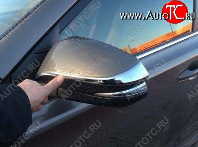 2 999 р. Накладки на зеркала CT v2 Toyota RAV4 XA40 5 дв. дорестайлинг (2012-2015) (Неокрашенные)  с доставкой в г. Кемерово