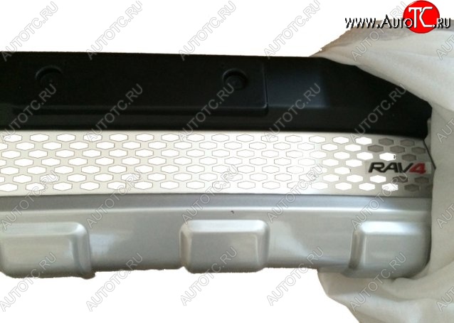18 399 р. Накладка на передний бампер CT v2 Toyota RAV4 XA40 5 дв. дорестайлинг (2012-2015) (Неокрашенная)  с доставкой в г. Кемерово