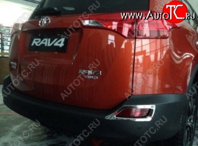 3 599 р. Накладки на задние отражатели СТ Toyota RAV4 XA40 5 дв. дорестайлинг (2012-2015)  с доставкой в г. Кемерово