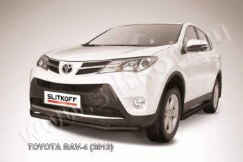 Защита переднего бампер Slitkoff Toyota RAV4  XA40 (2012-2015) 5 дв. дорестайлинг