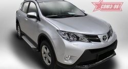 9 089 р. Пороги из алюминиевого профиля Souz-96 Toyota RAV4 XA40 5 дв. дорестайлинг (2012-2015)  с доставкой в г. Кемерово. Увеличить фотографию 1