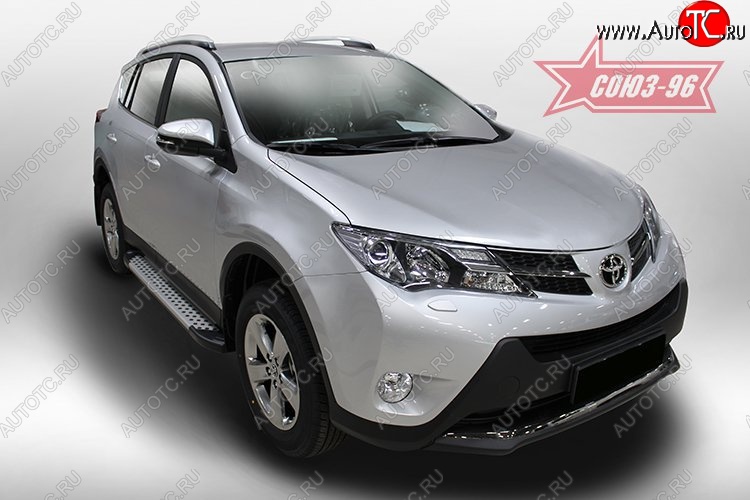 9 089 р. Пороги из алюминиевого профиля Souz-96  Toyota RAV4  XA40 (2012-2015) 5 дв. дорестайлинг  с доставкой в г. Кемерово