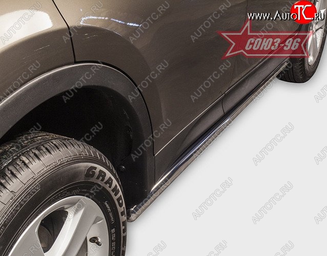 1 169 р. Защита порогов Souz-96 (d60) Toyota RAV4 XA40 5 дв. дорестайлинг (2012-2015)  с доставкой в г. Кемерово