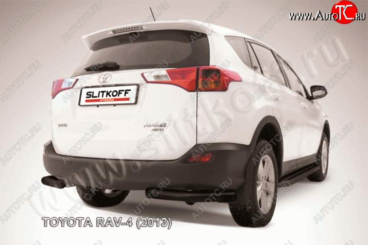 7 199 р. Уголки d76  Toyota RAV4  XA40 (2012-2015) 5 дв. дорестайлинг (Цвет: серебристый)  с доставкой в г. Кемерово