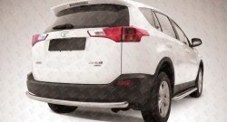 Защита заднего бампера из трубы диаметром 57 мм Slitkoff Toyota RAV4 XA40 5 дв. дорестайлинг (2012-2015)