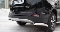 14 999 р. Защита заднего бампера (Ø63 мм уголки, нержавейка) SLITKOFF  Toyota RAV4  XA40 (2015-2019) 5 дв. рестайлинг  с доставкой в г. Кемерово. Увеличить фотографию 2